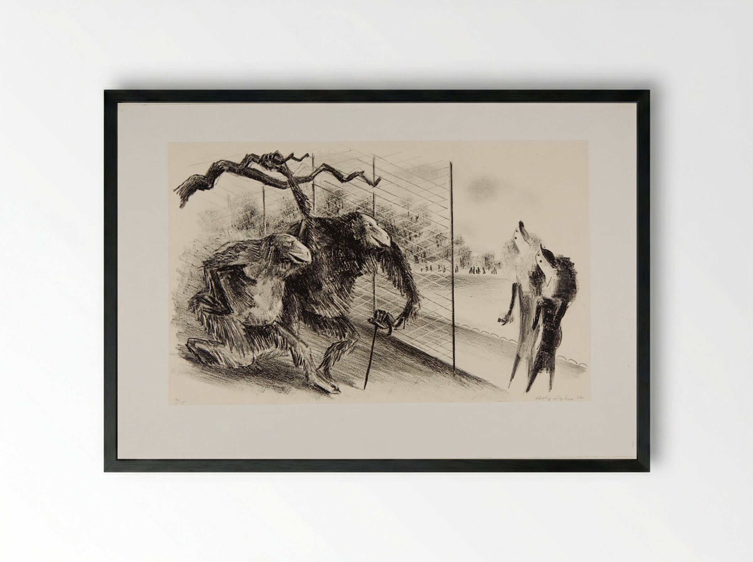 The Great Divide - Adolph Dehn - Framed Print Black
