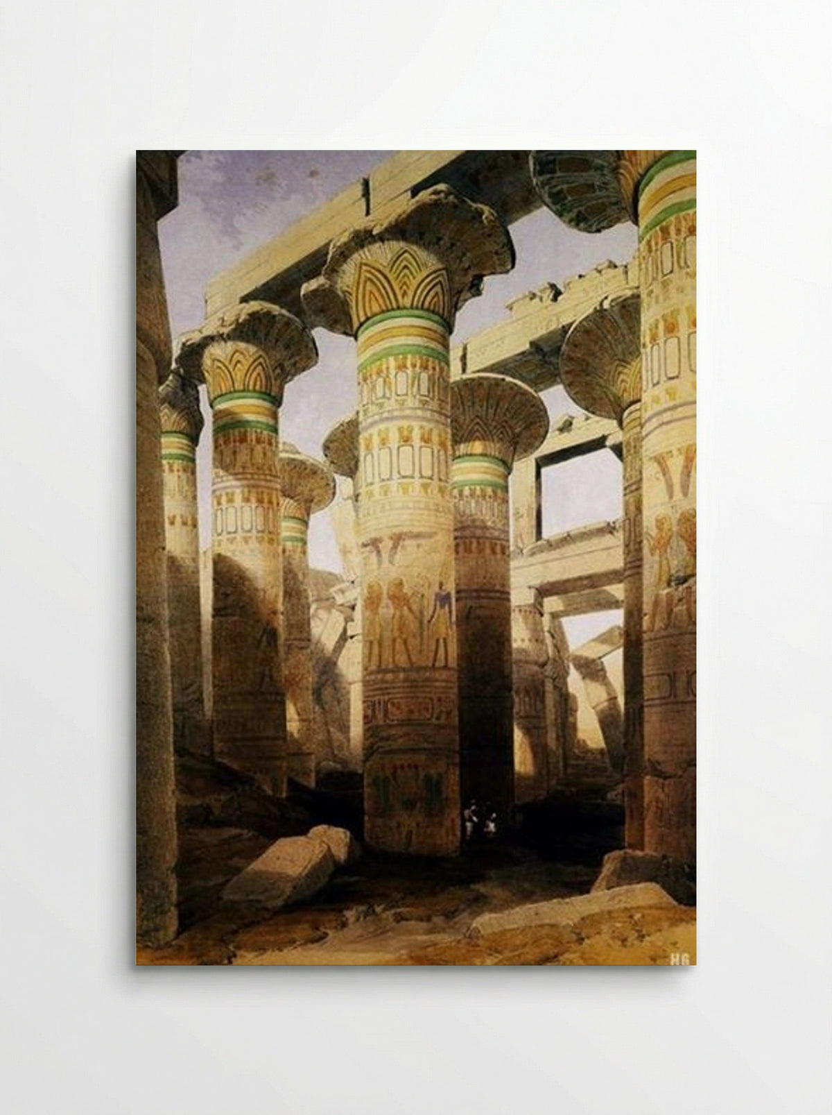 The Great Hall, Karnak - David Roberts - Poster