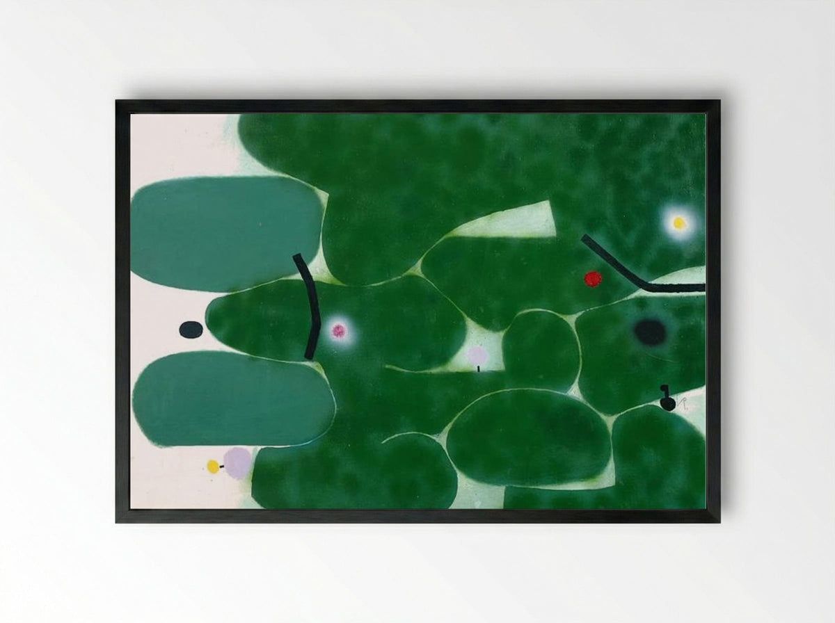 The Green Earth - Victor Pasmore - Framed Print Black