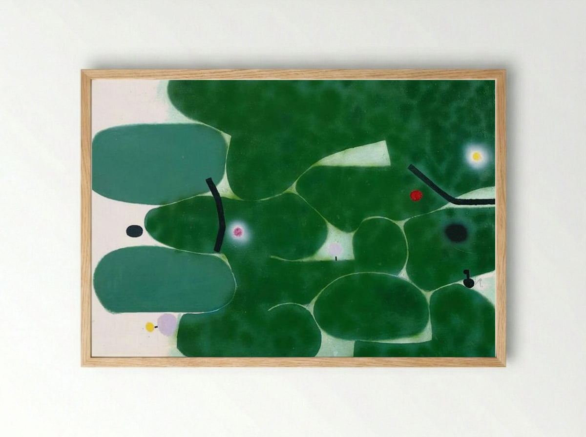 The Green Earth - Victor Pasmore - Framed Print Wood