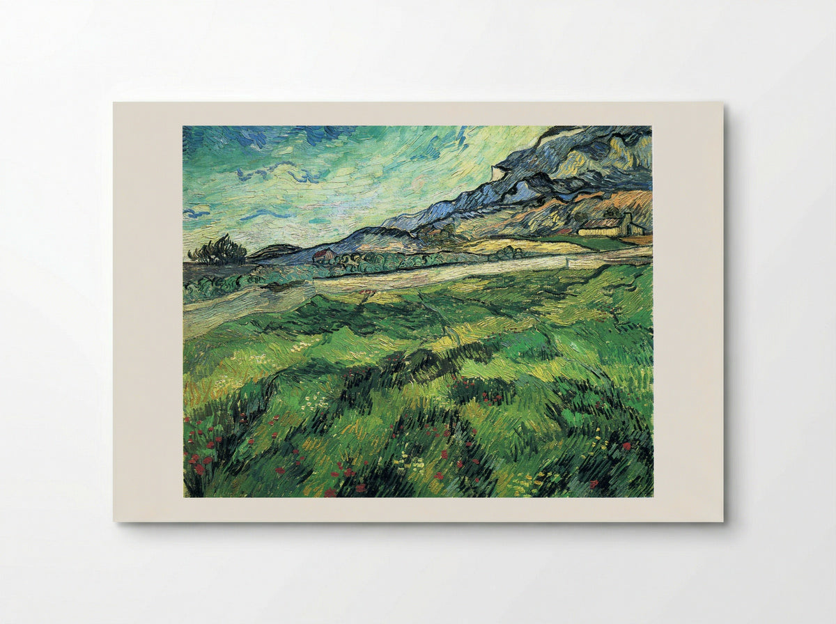 The Green Wheatfield behind the Asylum - Vincent van Gogh - Poster