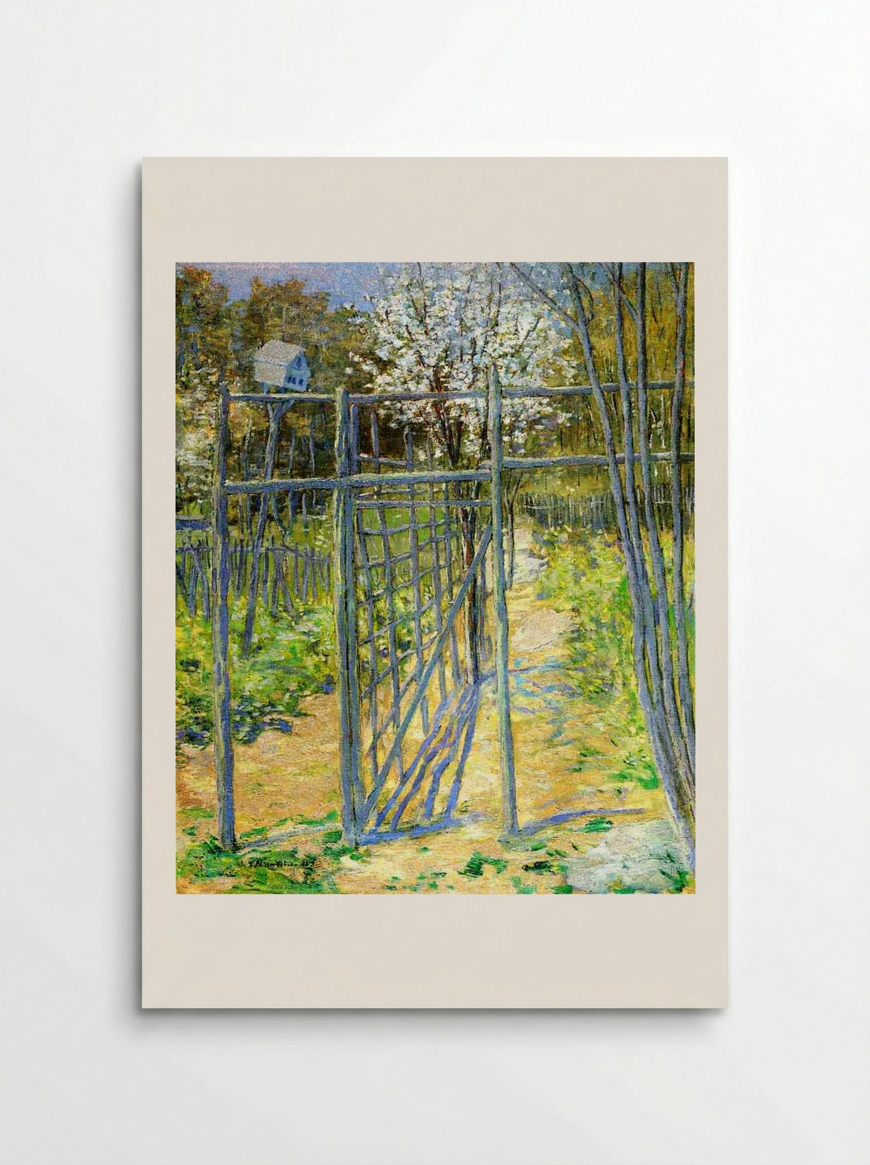The Grey Trellis - Julian Alden Weir - Poster