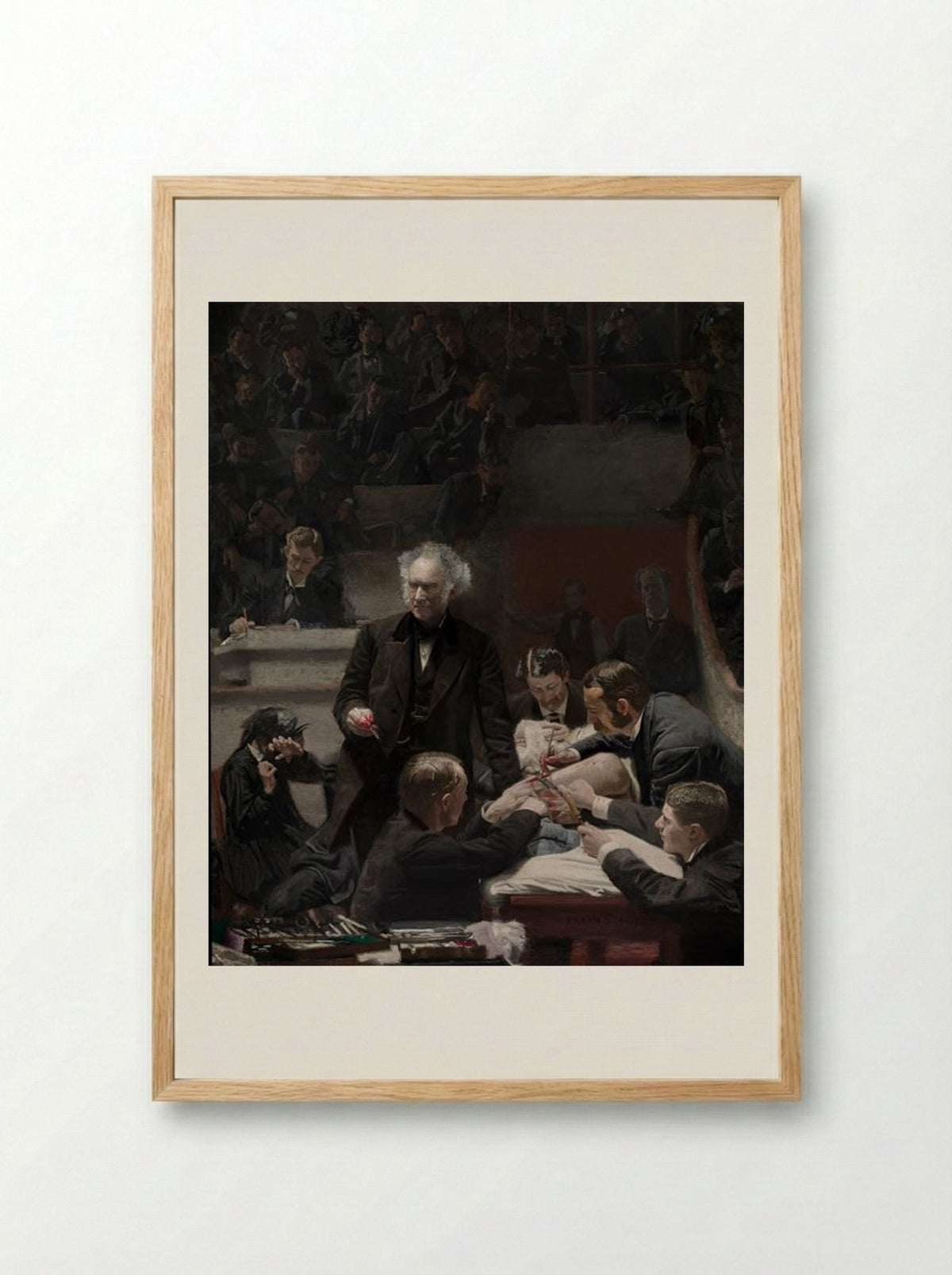 The Gross Clinic - Thomas Eakins - Framed Print Wood