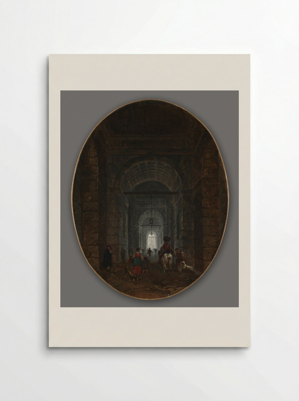 The Grotto of Posillipo - Hubert Robert - Poster
