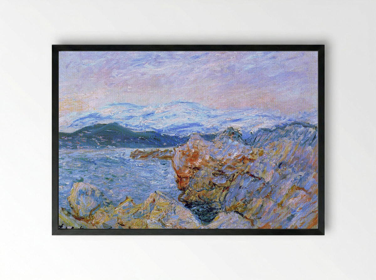 The Gulf Juan at Antibes - Claude Monet - Framed Print Black