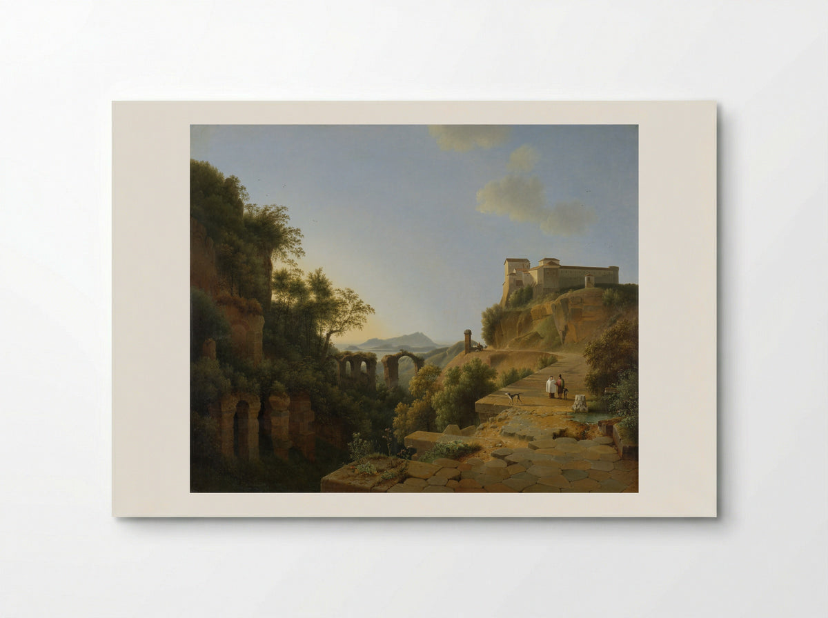 The Gulf of Naples with the Island of Ischia in the Distance - Josephus Augustus Knip - Poster