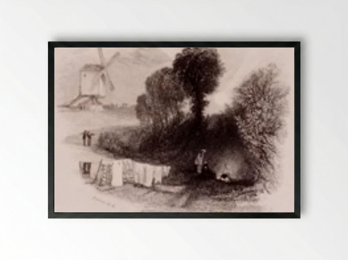 The Gypsy - Edward Goodall - Framed Print Black