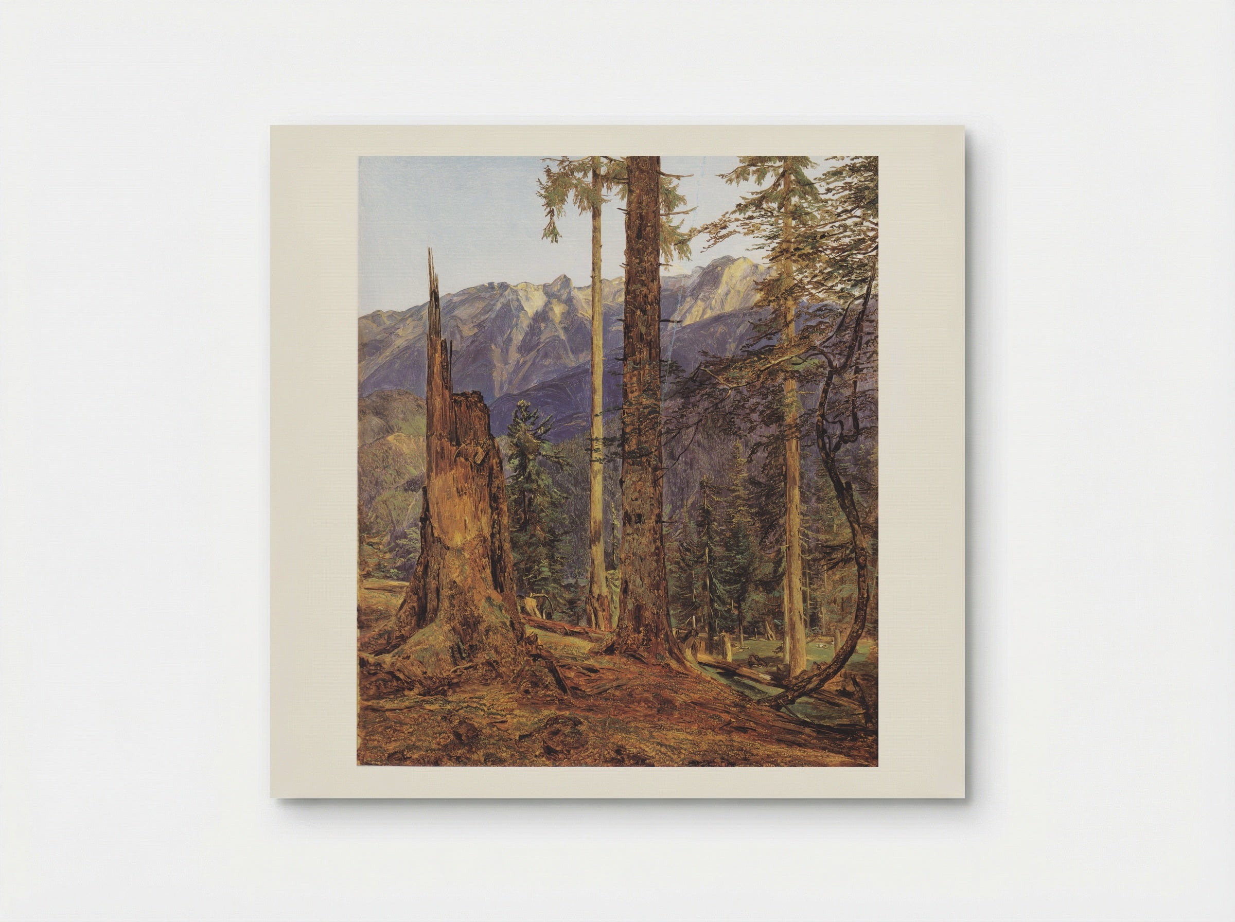 The Höllengebirge at Ischl - Ferdinand Georg Waldmüller - Poster