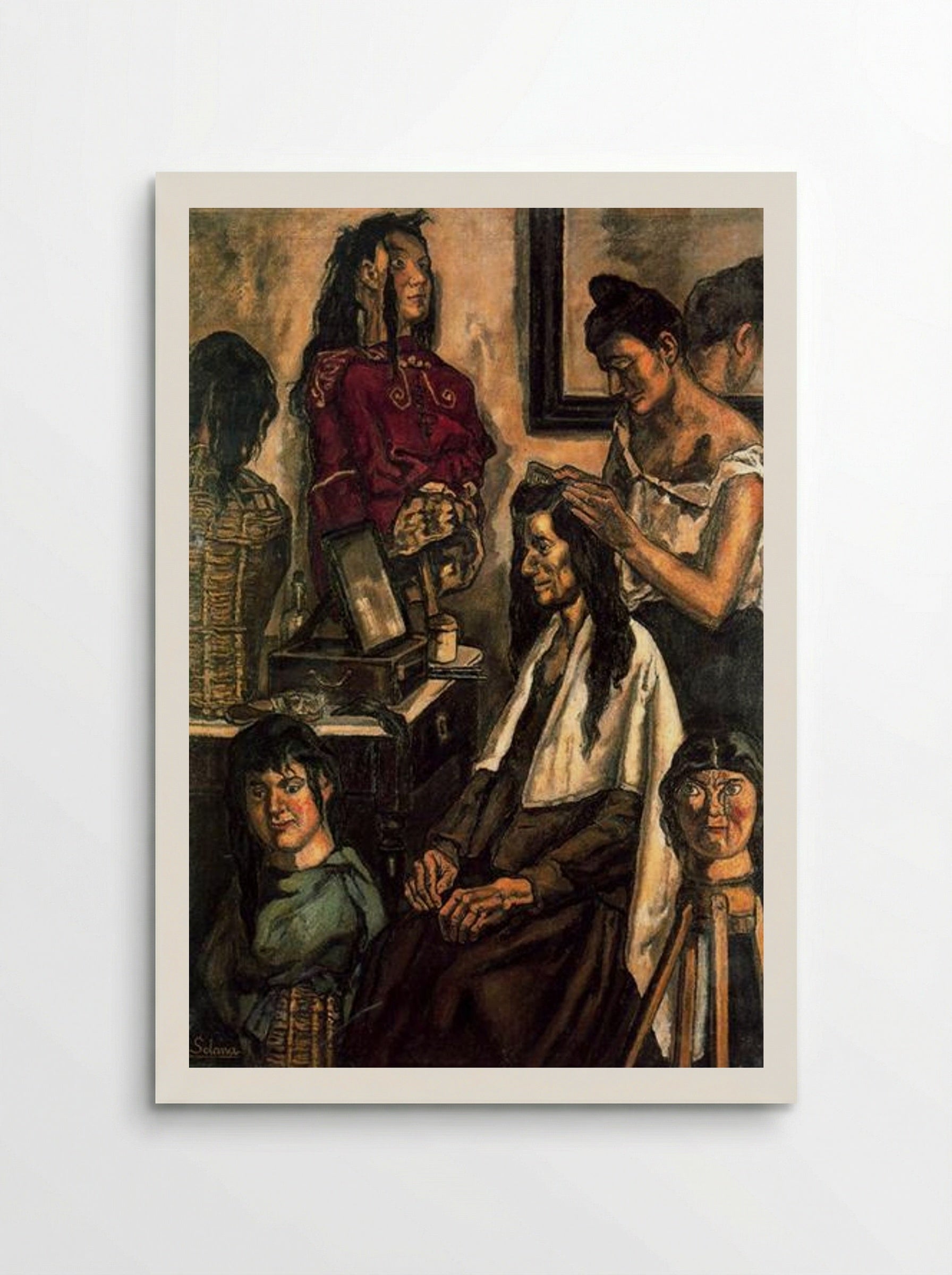 The Hairdresser - José Gutiérrez Solana - Poster