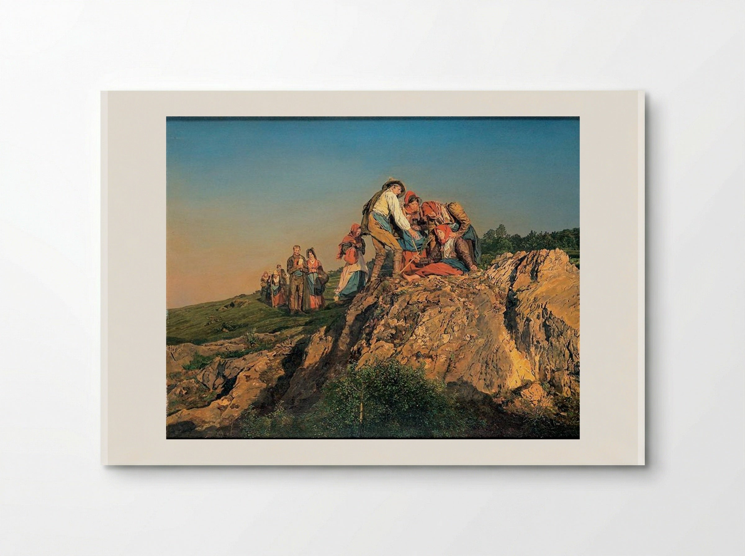 The Halted Pilgrimage (The Assistance) - Ferdinand Georg Waldmüller - Poster