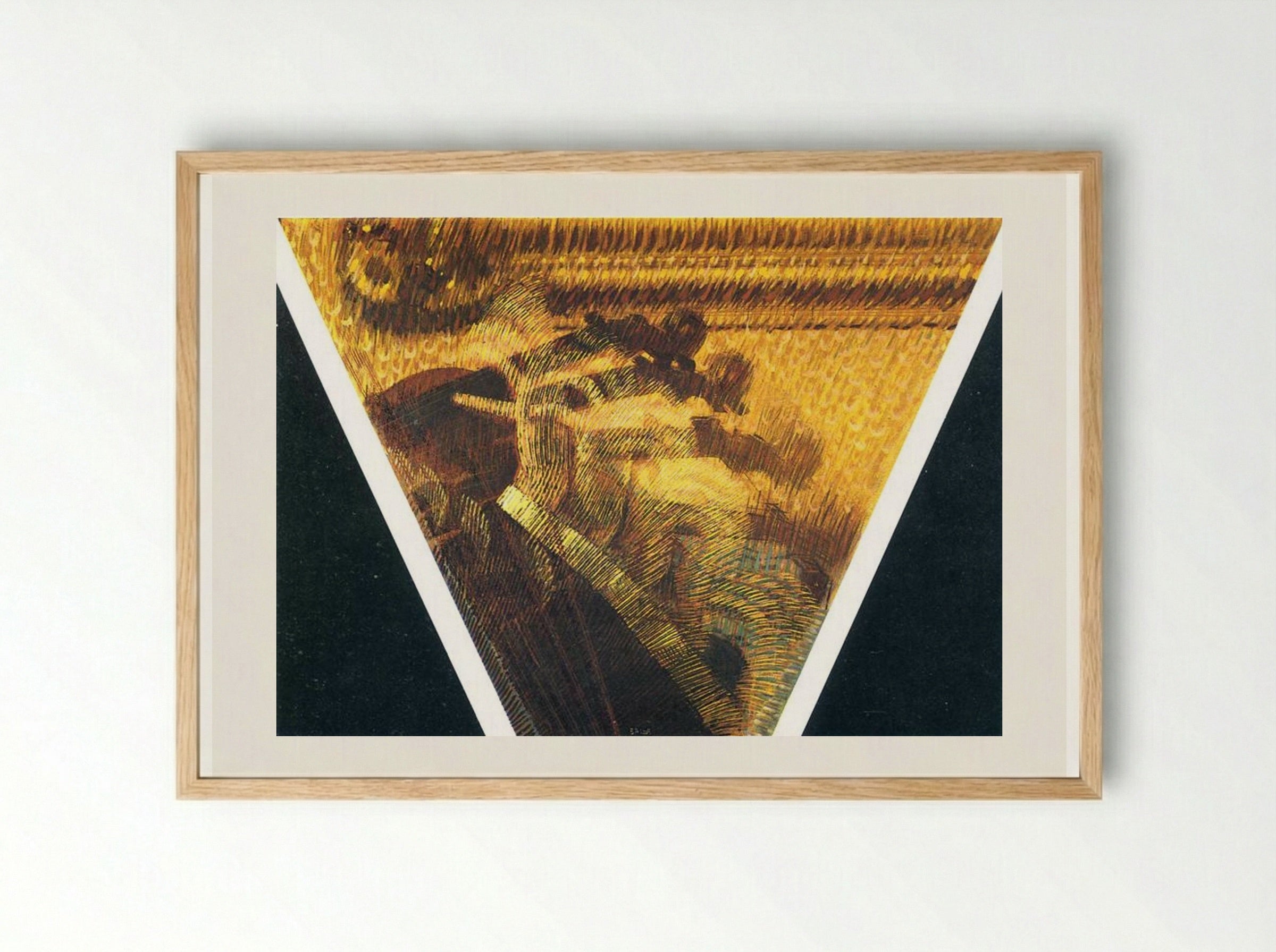 The Hand of the Violinist - Giacomo Balla - Framed Print Wood