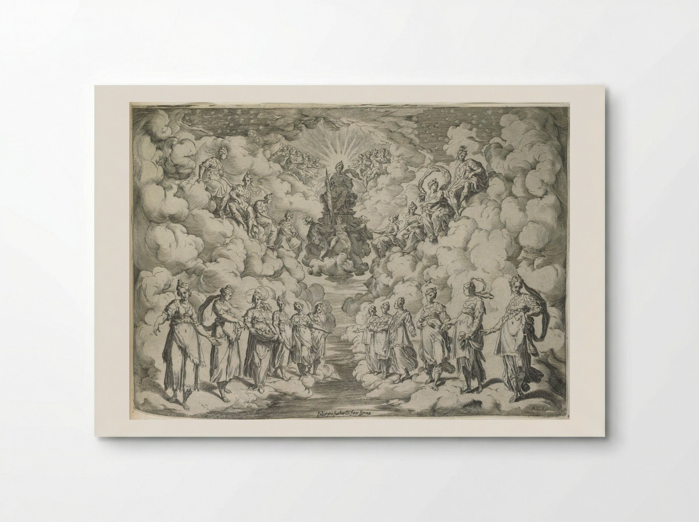 The Harmony of the Spheres - Agostino Carracci - Poster