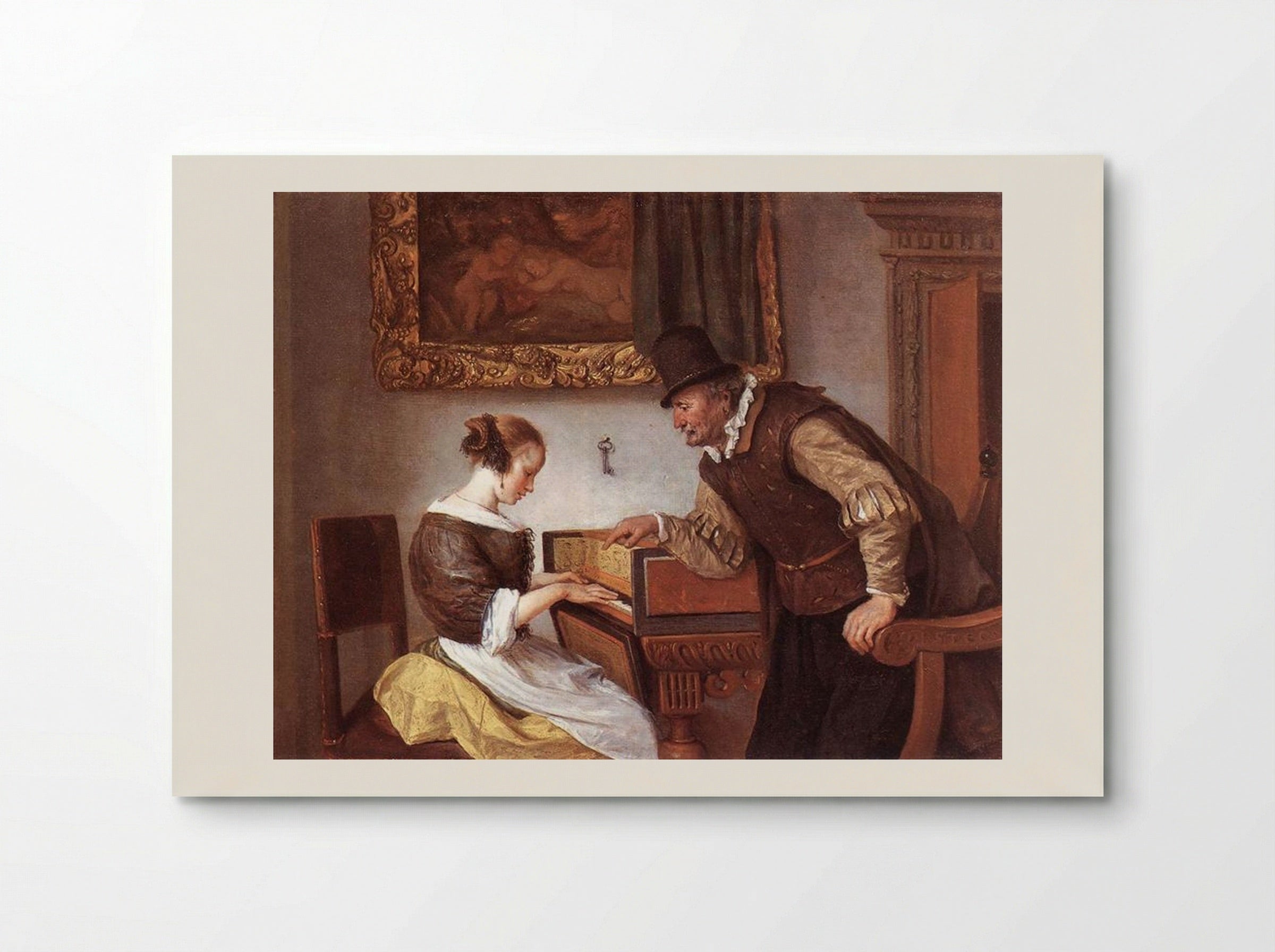 The Harpsichord Lesson - Jan Steen - Poster