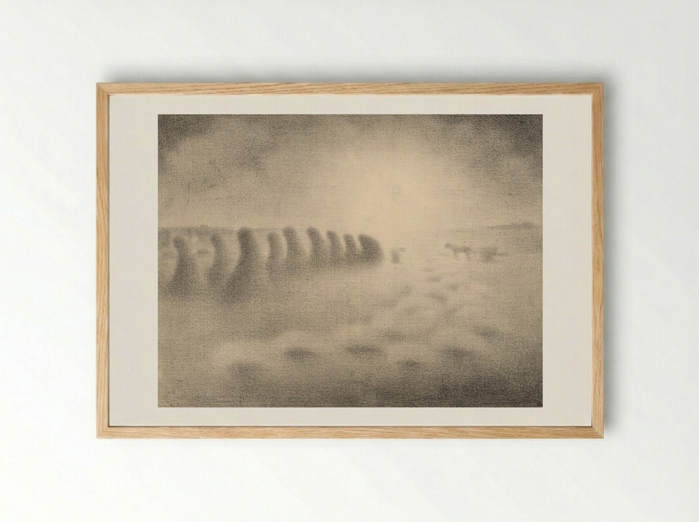 The Harvest - Charles Angrand - Framed Print Wood
