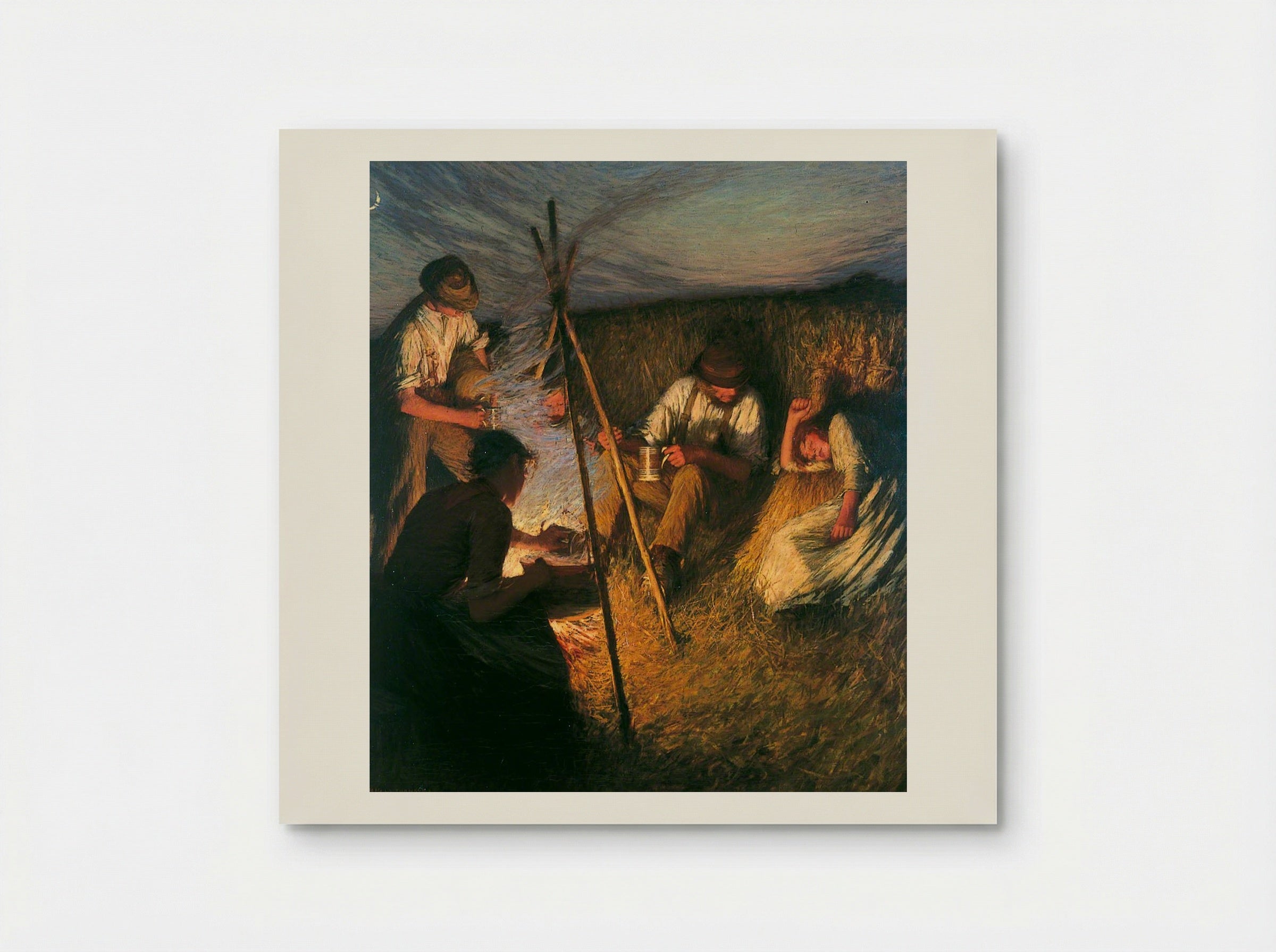 The Harvesters' Supper - Henry Herbert La Thangue - Poster