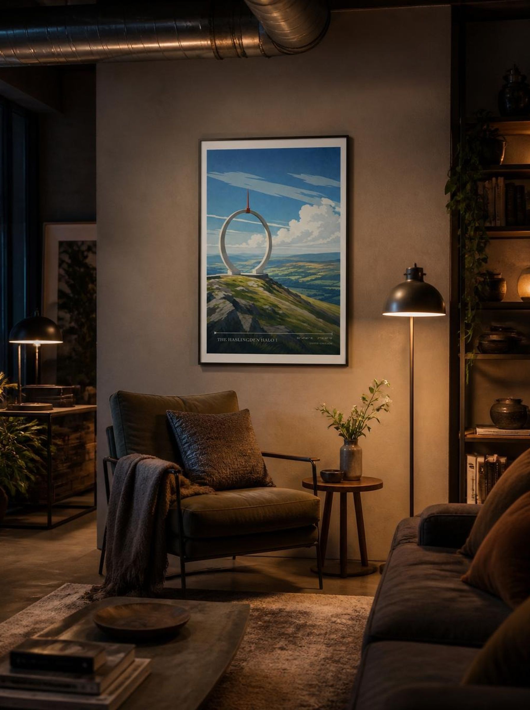 The Haslingden Halo 1 United Kingdom Travel Poster - Lifestyle