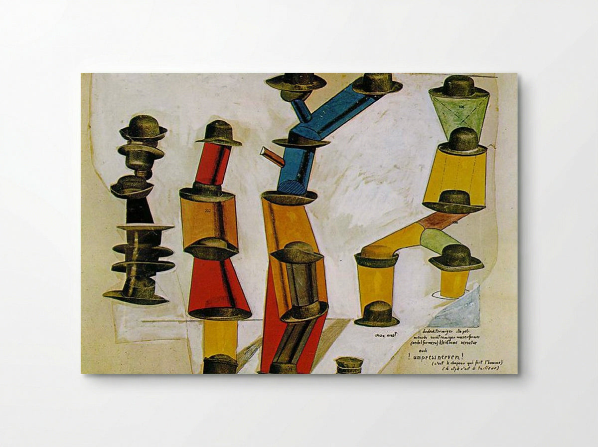 The Hat Makes the Man - Max Ernst - Poster