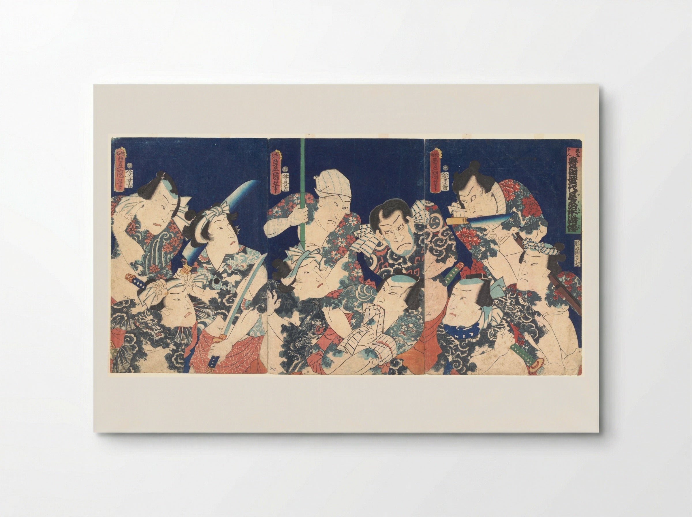 The Heroes of the Suikoden - Utagawa Kunisada - Poster