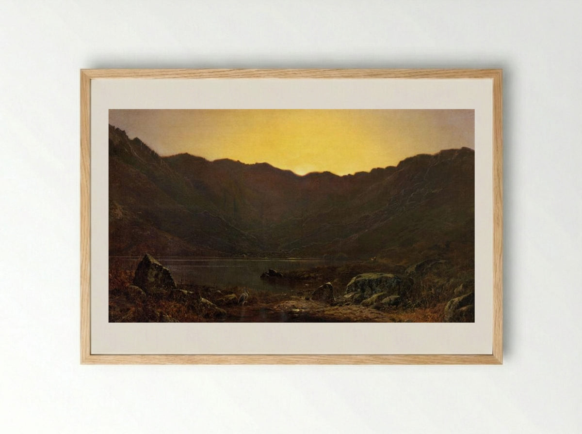 The Heron's Haunt - John Atkinson Grimshaw - Framed Print Wood