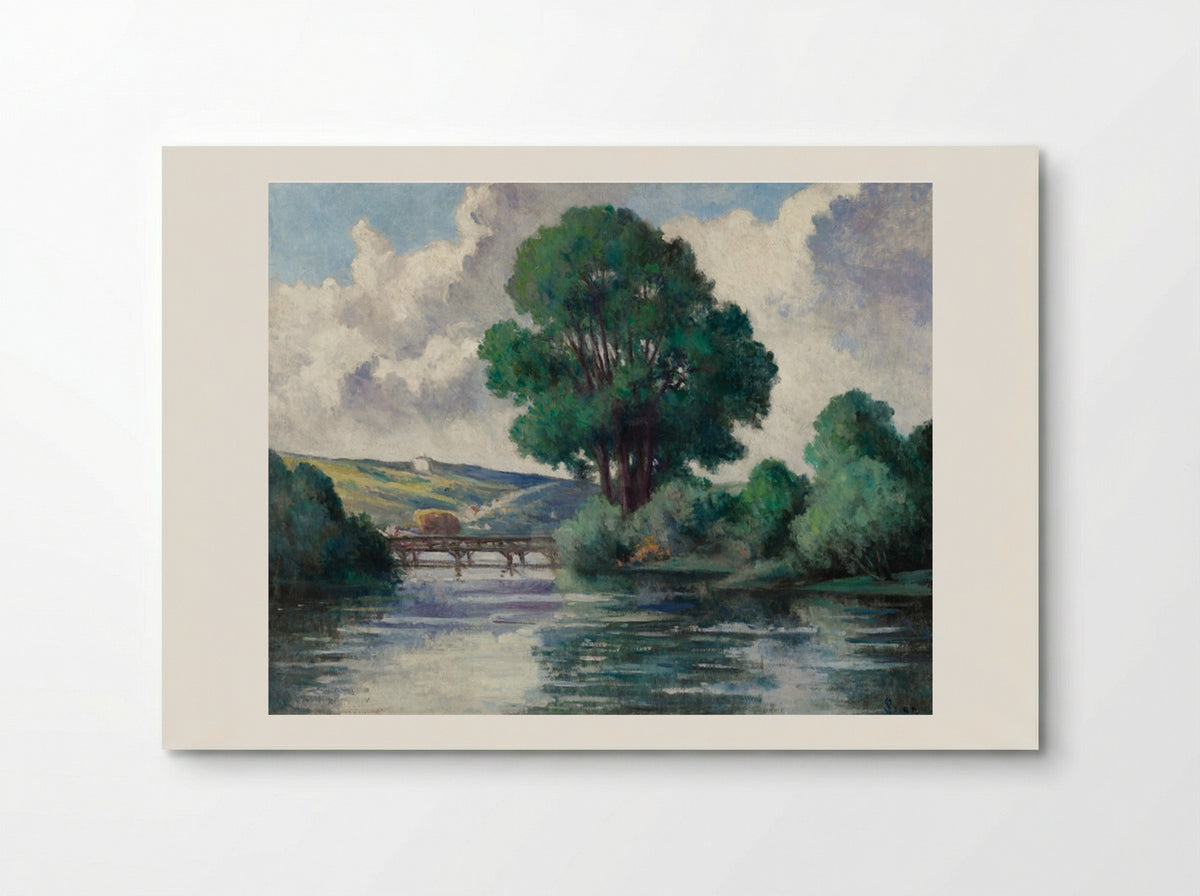 The Herville Footbridge - Maximilien Luce - Poster