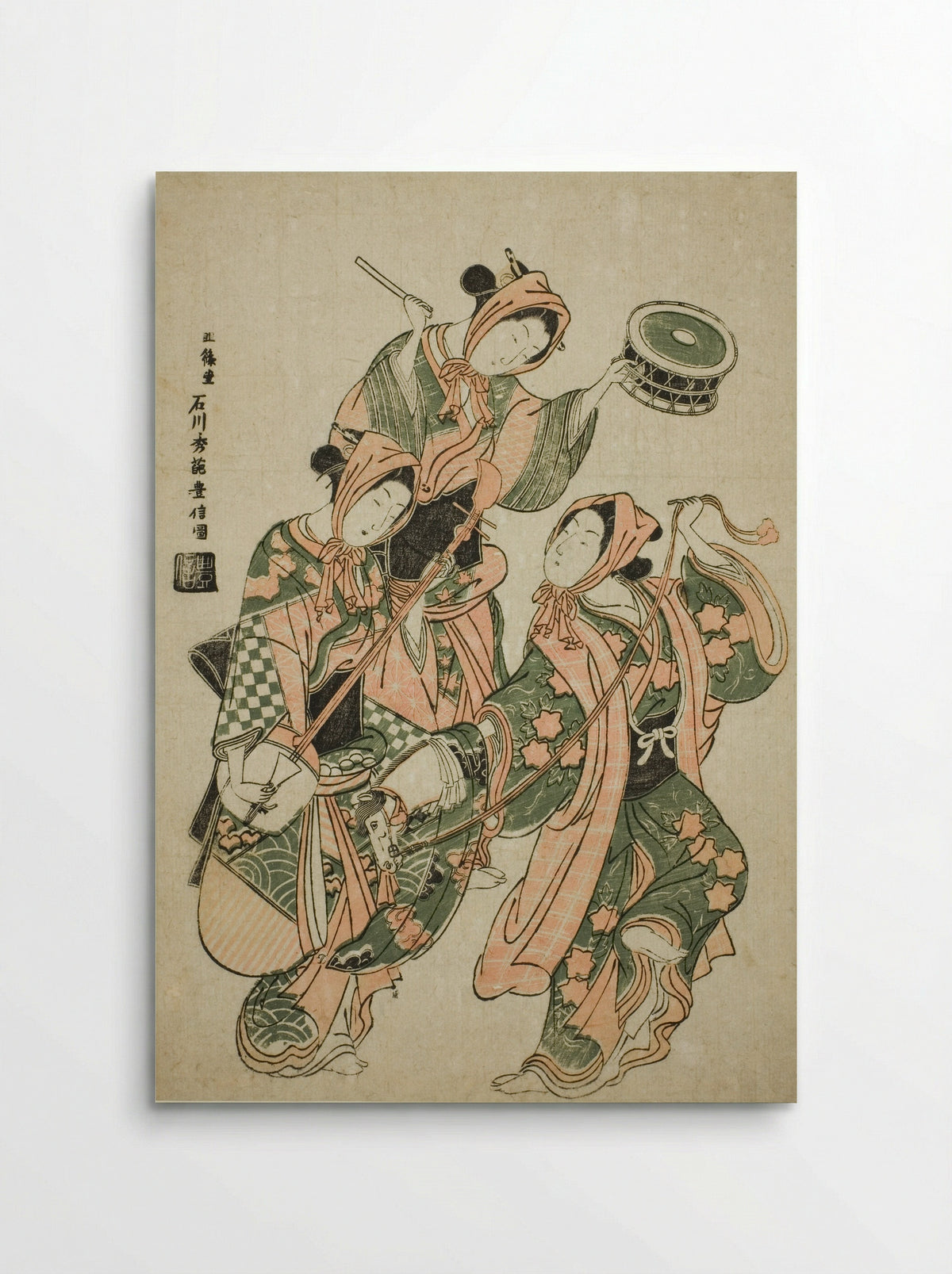 The Hobby Horse Dance (Harugoma Odori) - Ishikawa Toyonobu - Poster