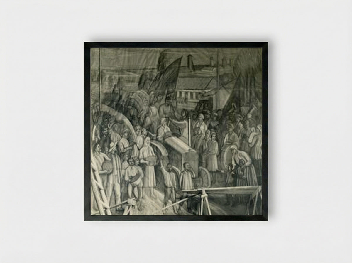 The Holiday of Harvest - Solis Prints - Framed Print Black