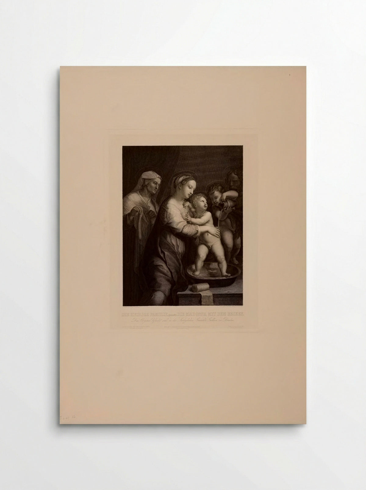 The Holy Family (Madonna with the Washbasin) - August Hoffmann - Poster
