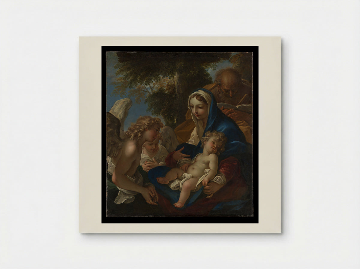 The Holy Family with Angels - Sebastiano Ricci - Poster