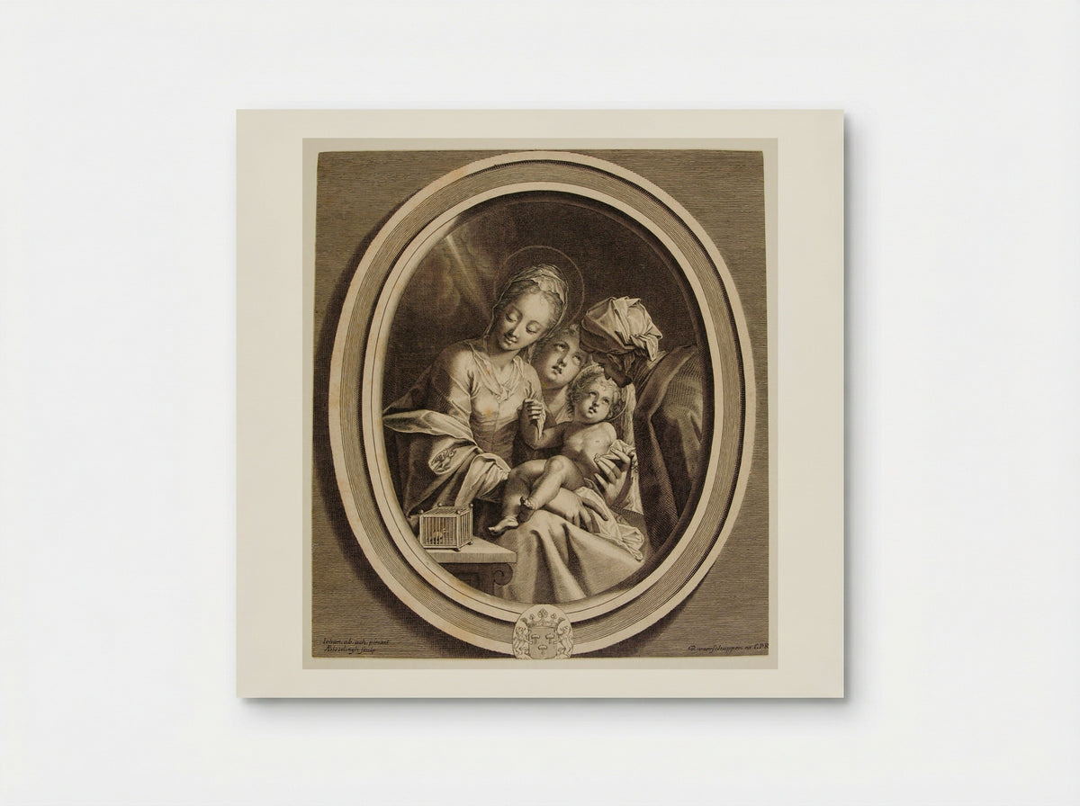 The Holy Family with Bird Cage - Abraham Bloteling - Poster