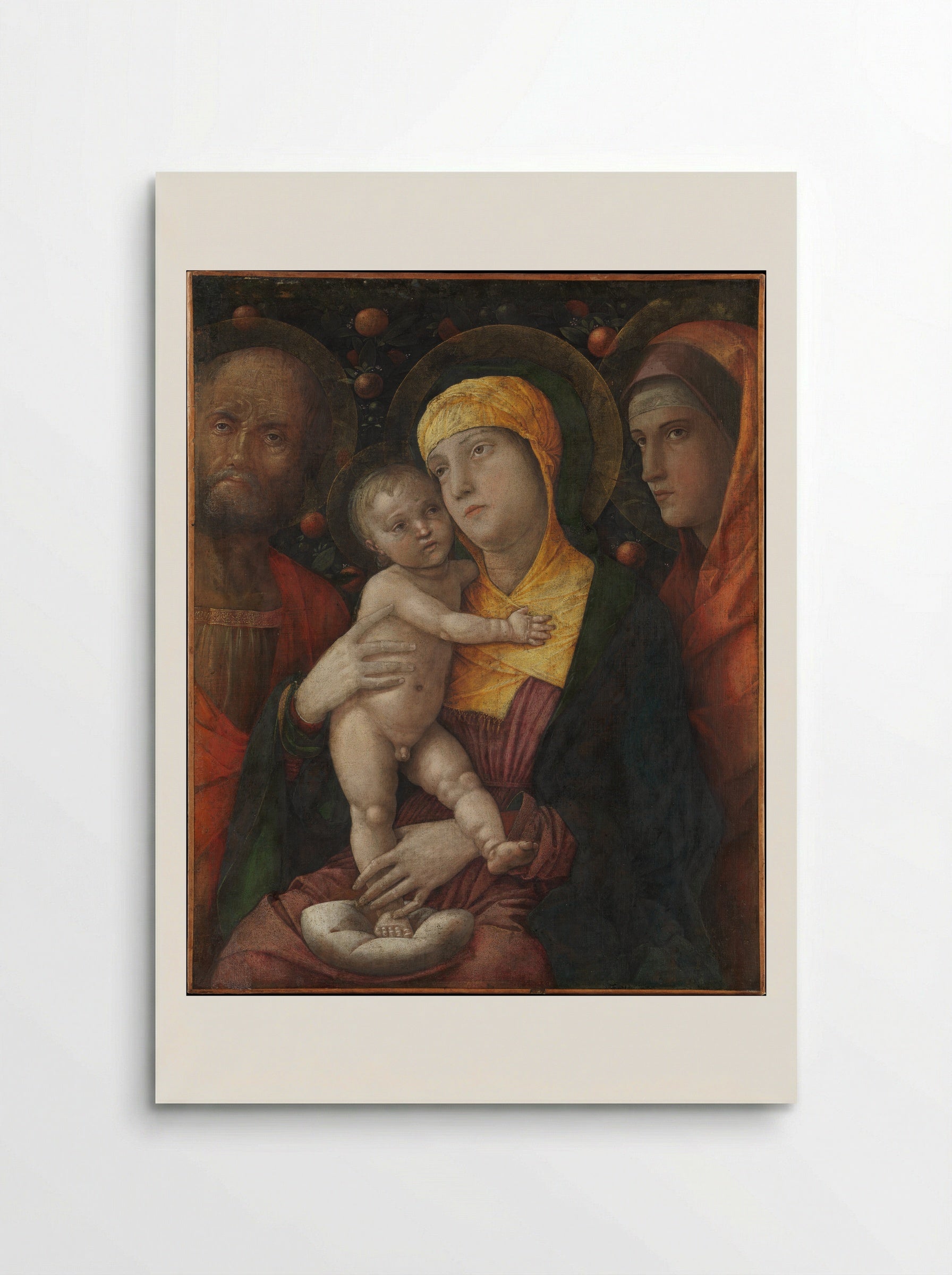 The Holy Family with Saint Mary Magdalen - Andrea Mantegna - Poster