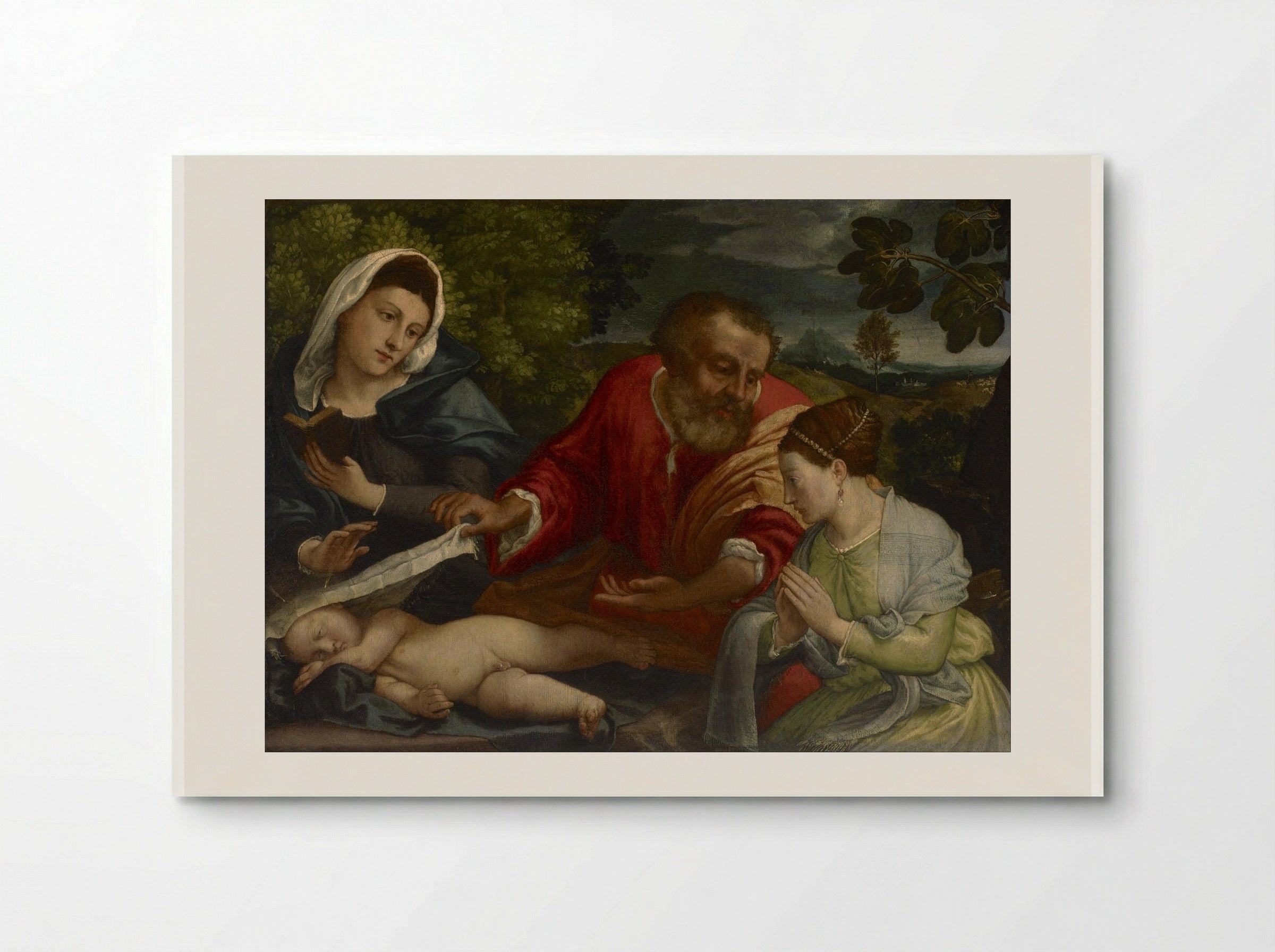 The Holy Family with St. Catherine of Alexandria - Lorenzo Lotto - Poster