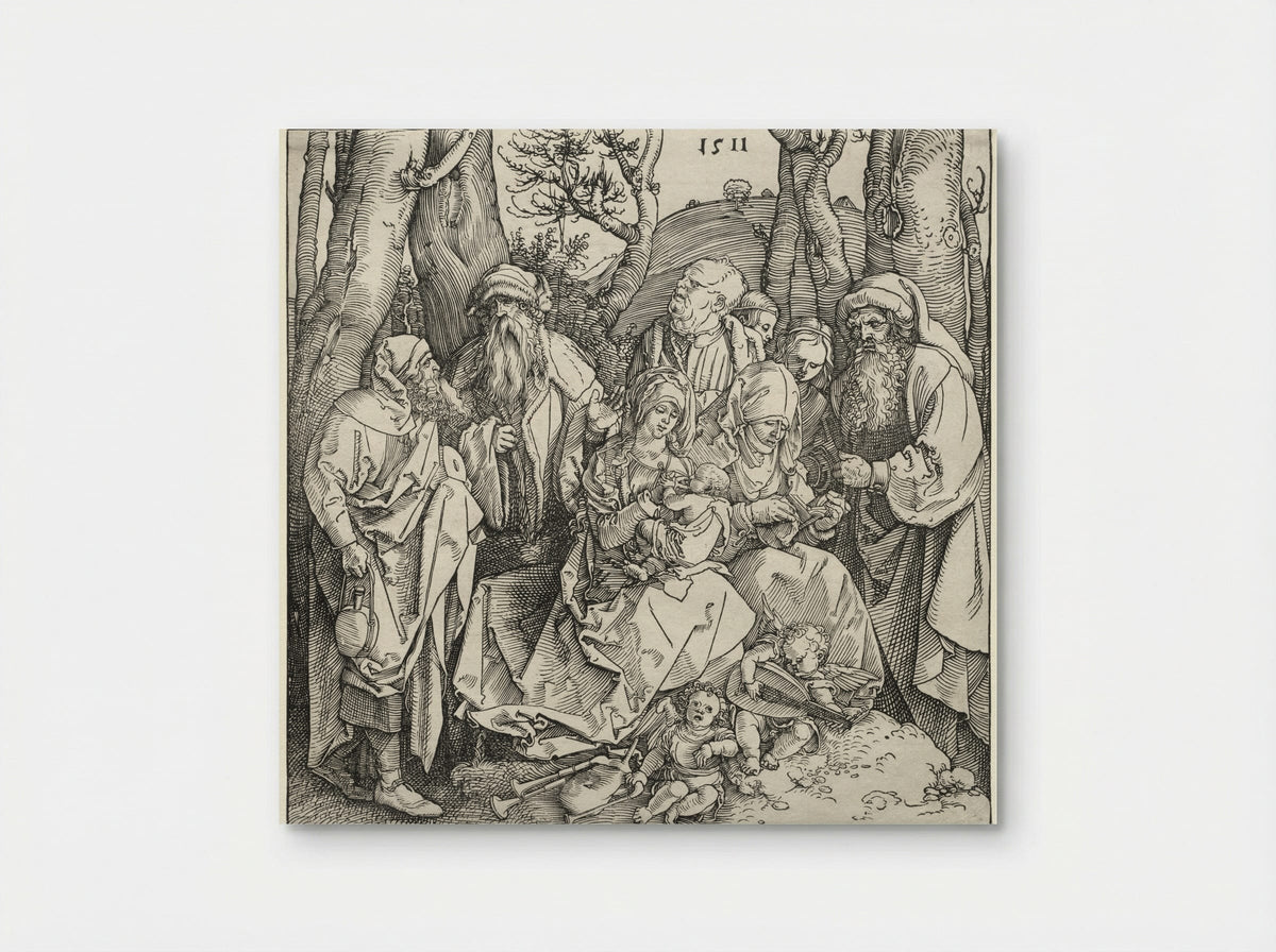 The Holy Family with Two Musician Angels - Albrecht Dürer - Poster