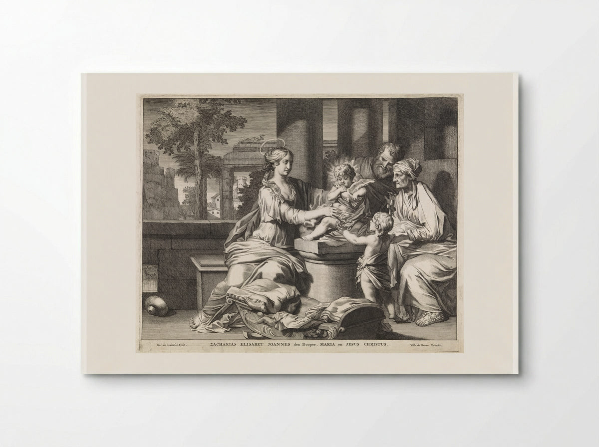 The Holy Family with Zacharias, Elizabeth and John the Baptist - Matthijs Pool - Poster