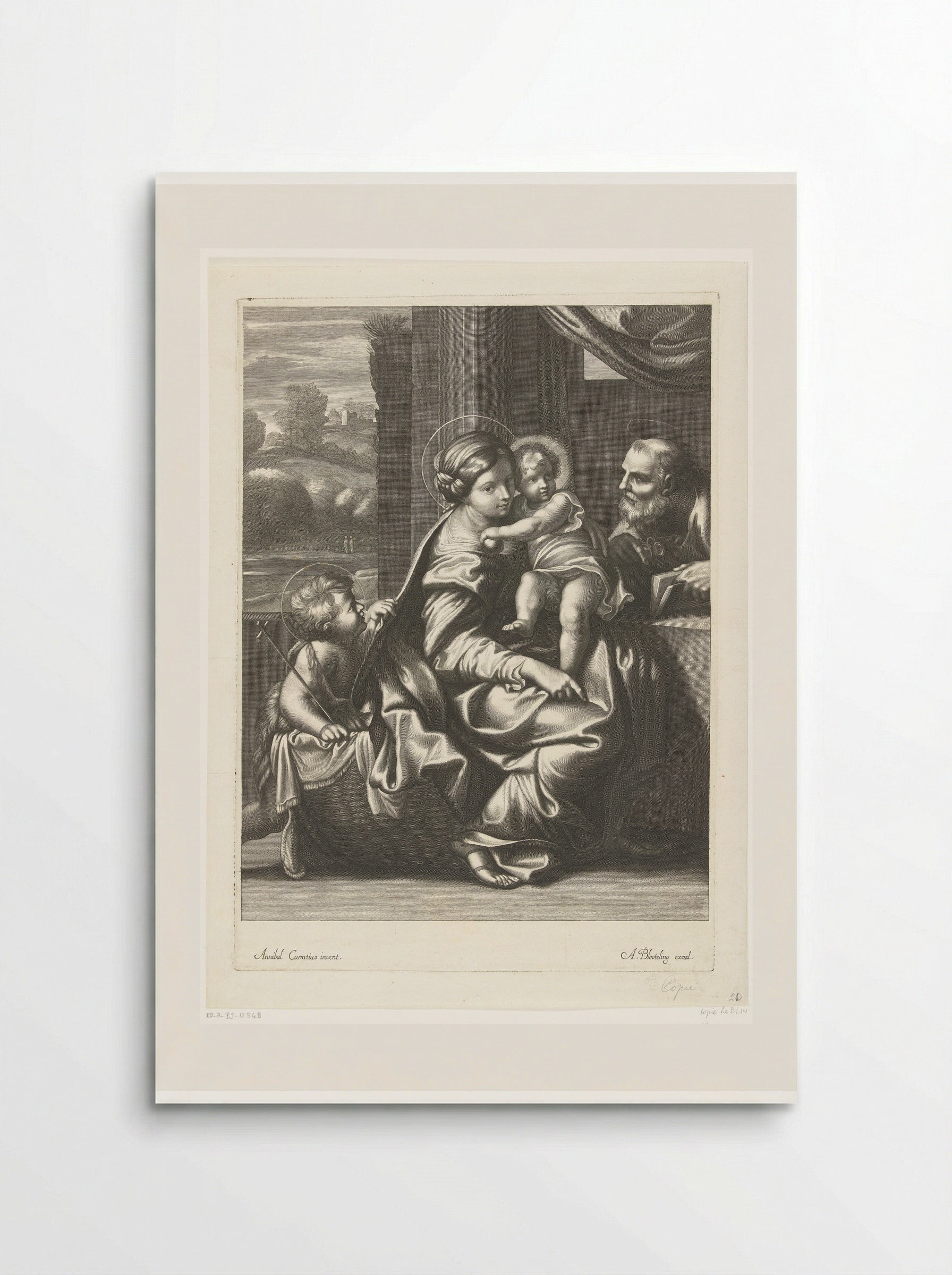 The Holy Family with the Infant Saint John the Baptist - Abraham Bloteling - Poster