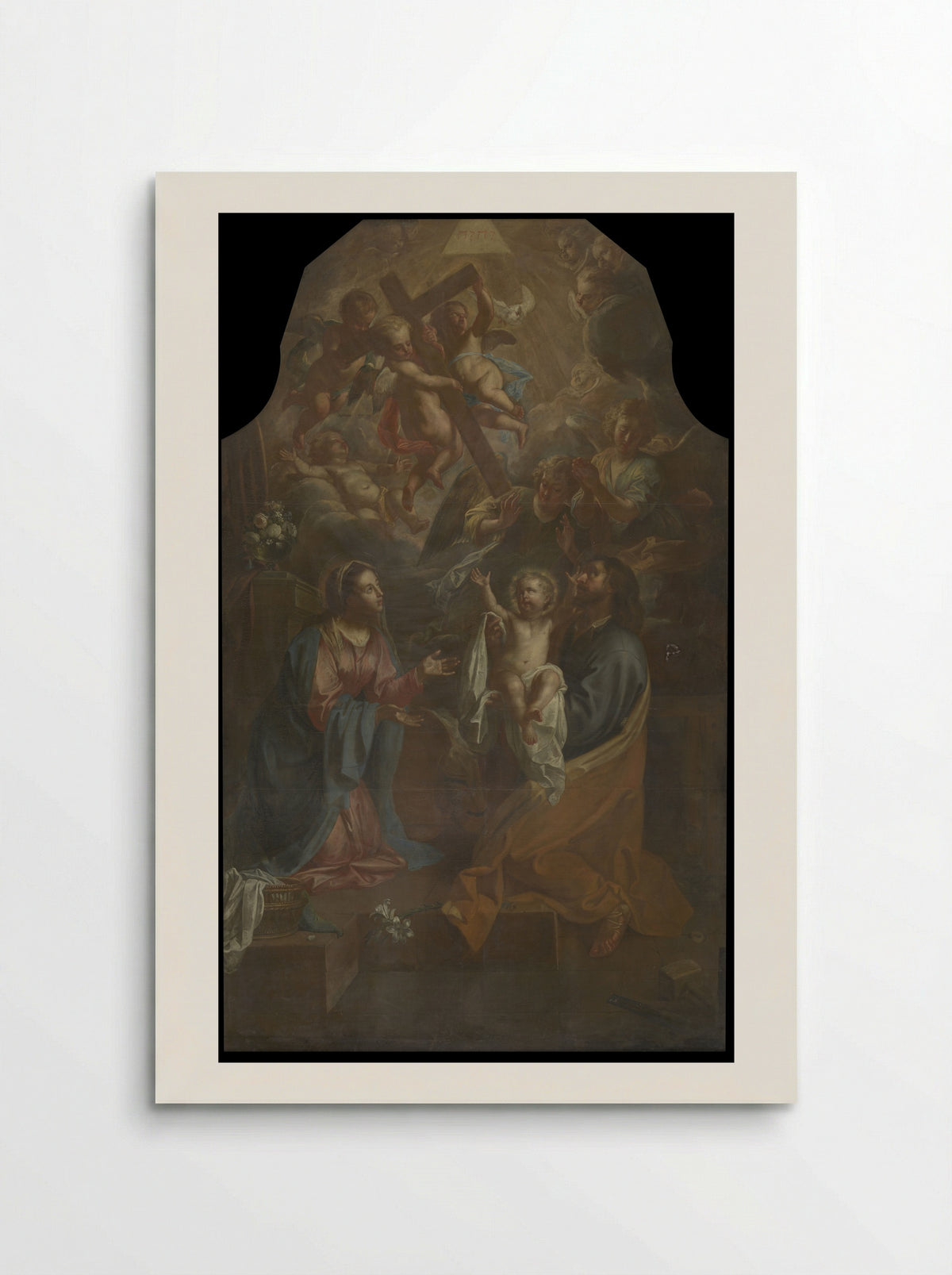 The Holy Family with the Infant St. John the Baptist - Jan van Cleve (III) - Poster