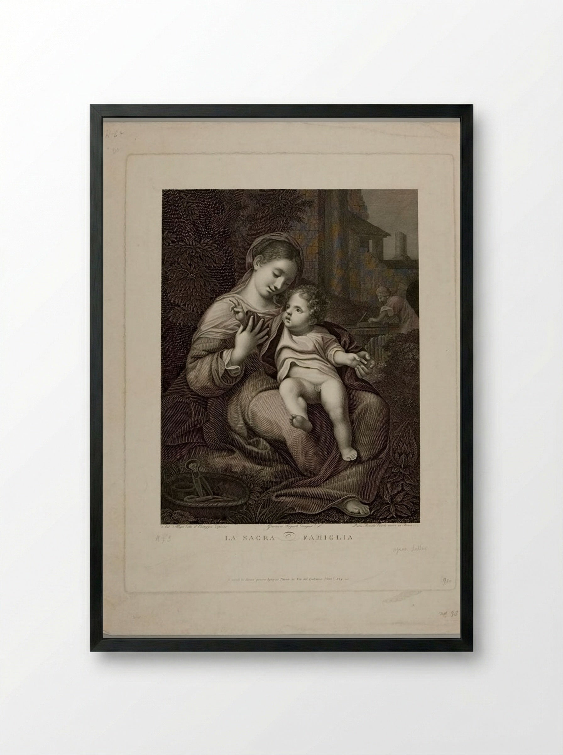 The Holy Family - Pietro Bonato - Framed Print Black