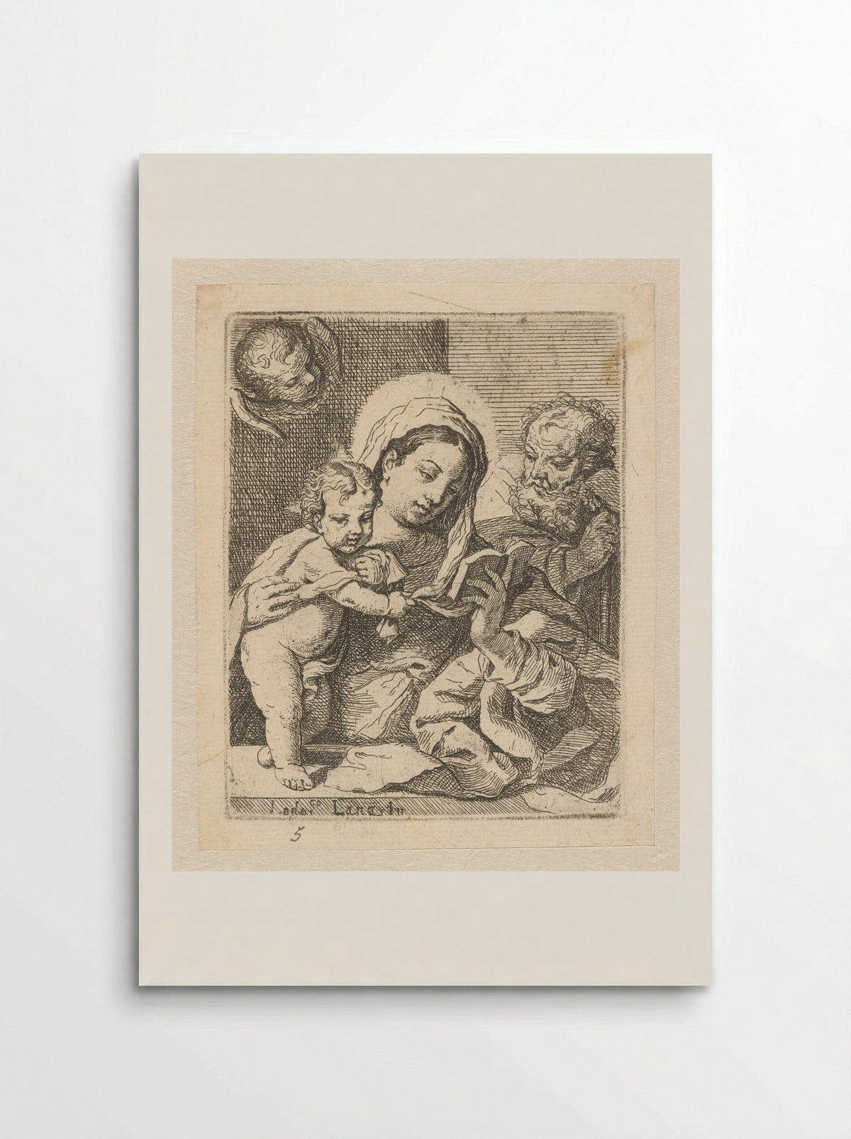 The Holy Family - Lodovico Lana - Poster