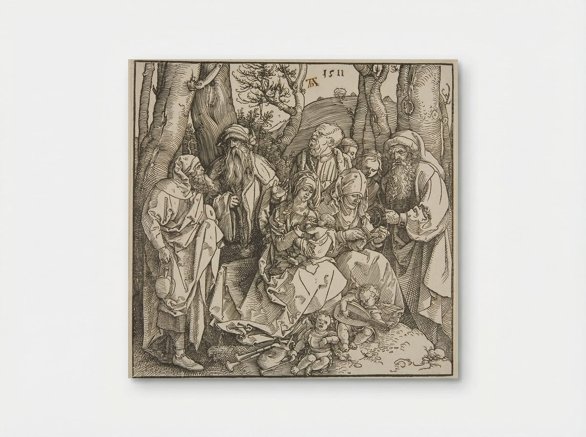 The Holy Kinship with Two Musical Angels - Albrecht Dürer - Poster