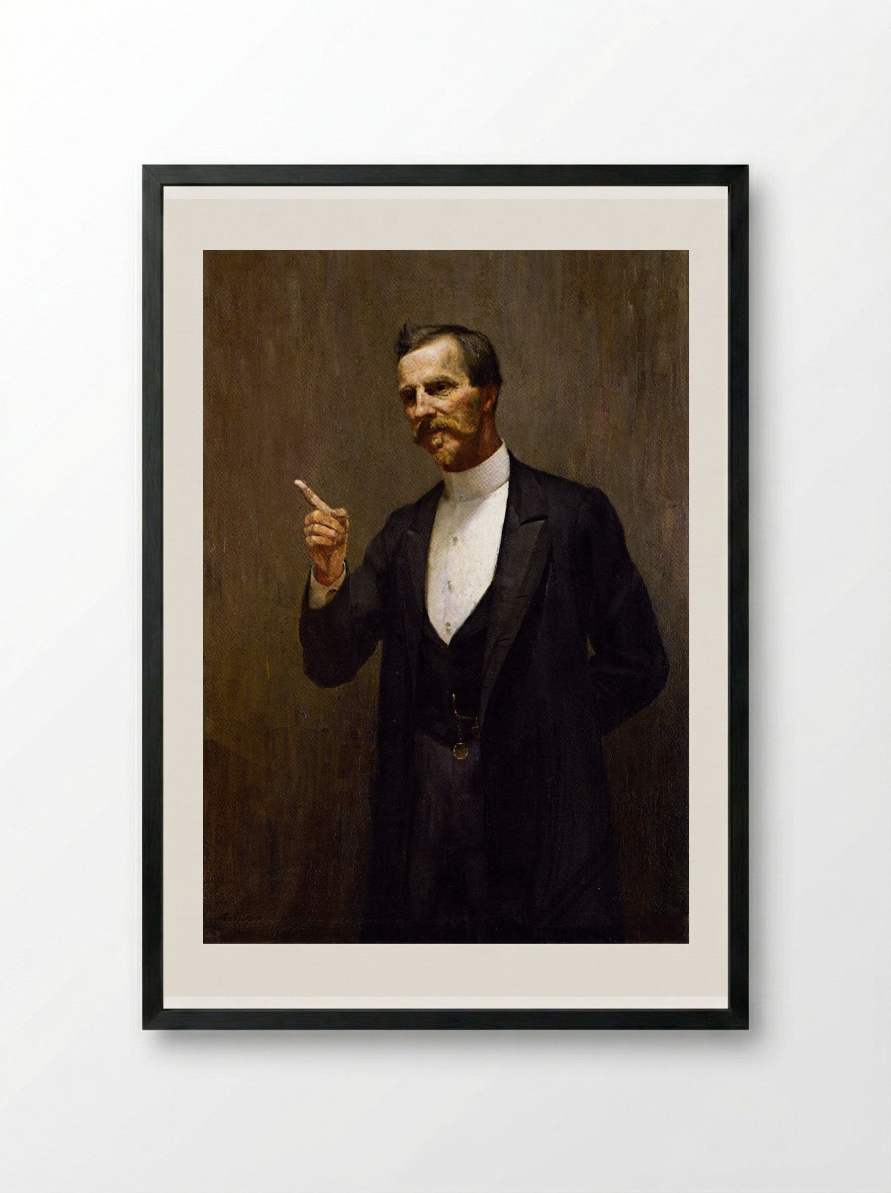 The Hon. Dr. L. L. Smith - Tom Roberts - Framed Print Black