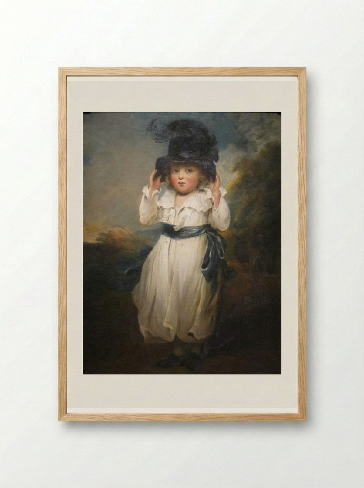 The Hon. Alicia Herbert as a Child - John Hoppner - Framed Print Wood