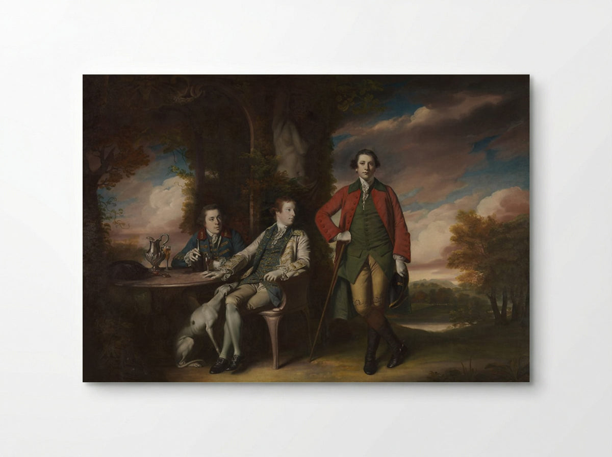 The Honorable Henry Fane with Inigo Jones and Charles Blair - Sir Joshua Reynolds - Poster