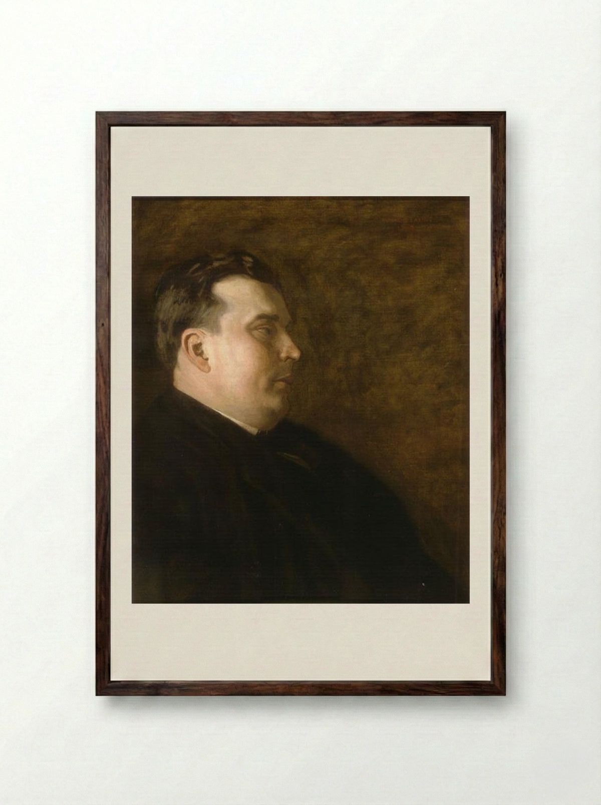 The Honorable John A. Thorton - Thomas Eakins - Framed Print Dark Wood