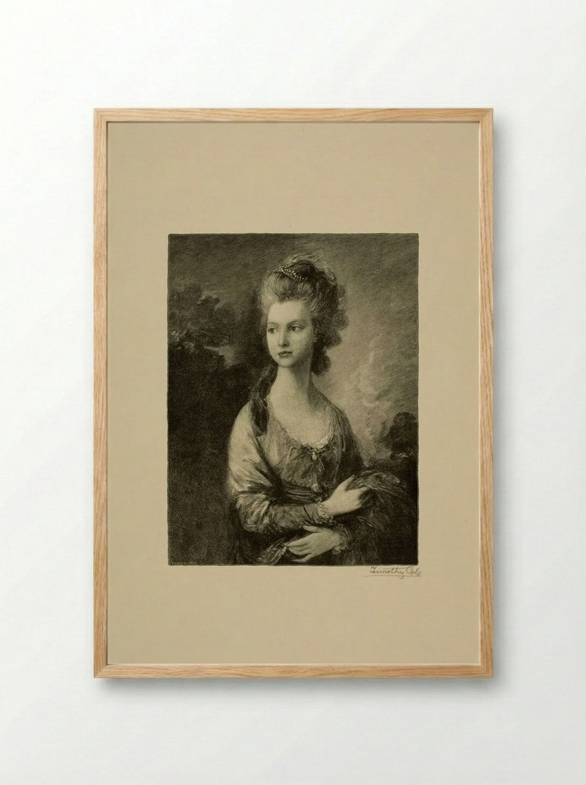 The Honorable Mrs. Graham - Timothy Cole - Framed Print Wood