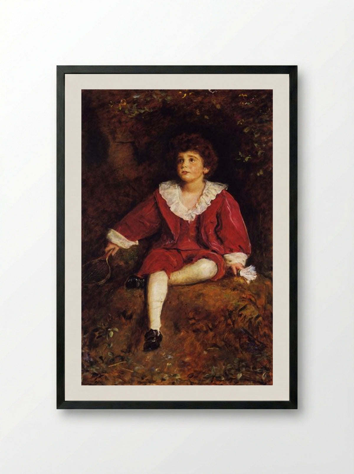The Honourable John Nevile Manners - John Everett Millais - Framed Print Black