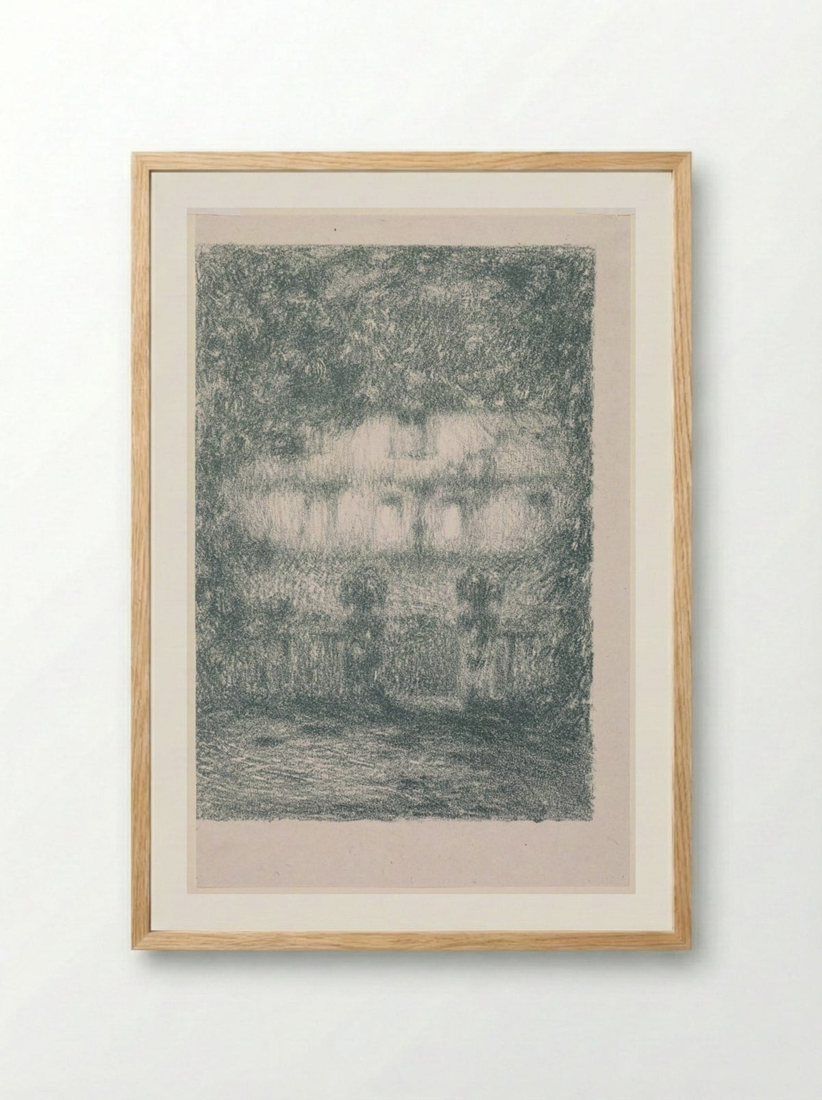 The House in Moonlight - Henri Le Sidaner - Framed Print Wood