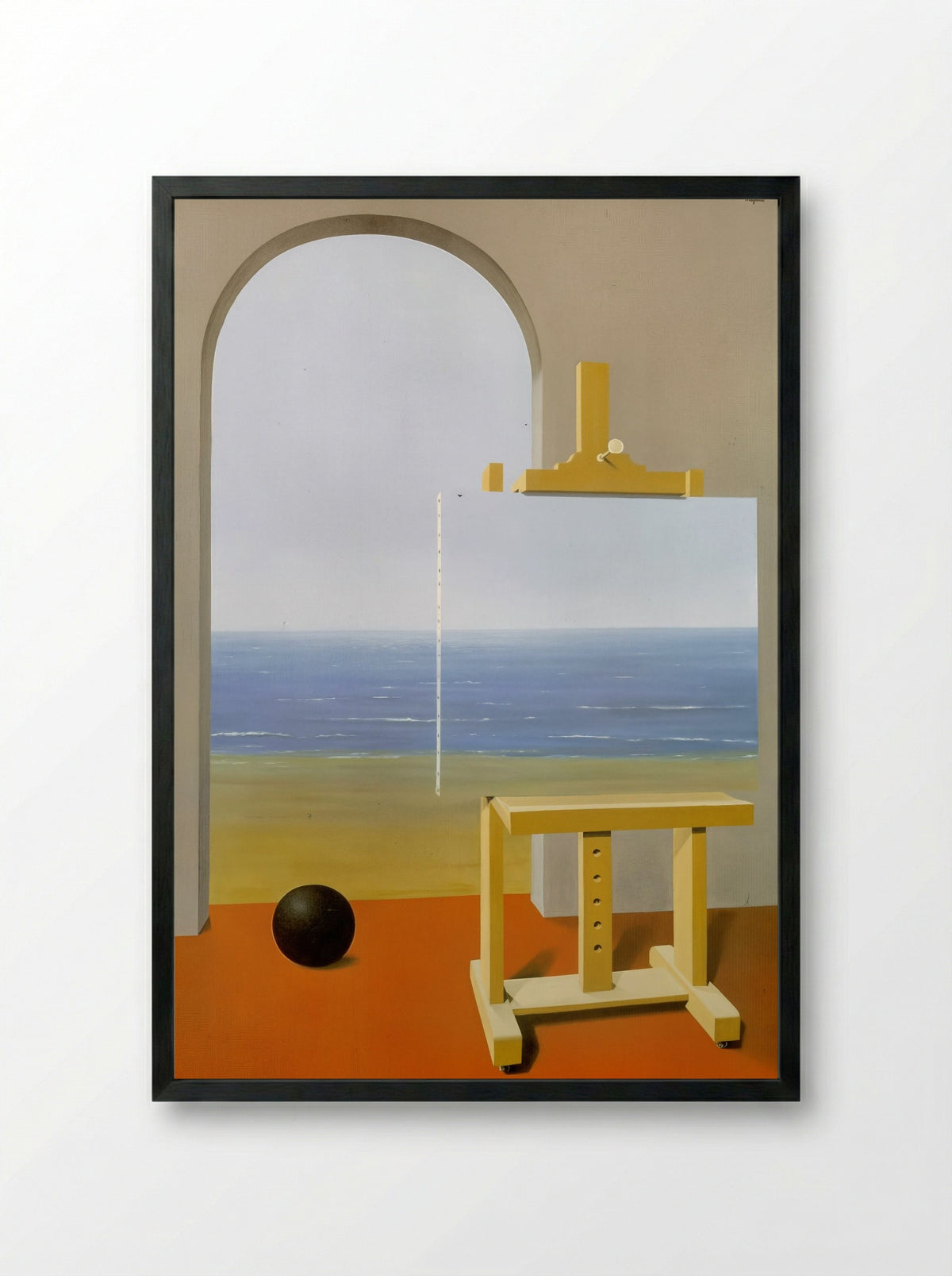 The Human Condition - René Magritte - Framed Print Black