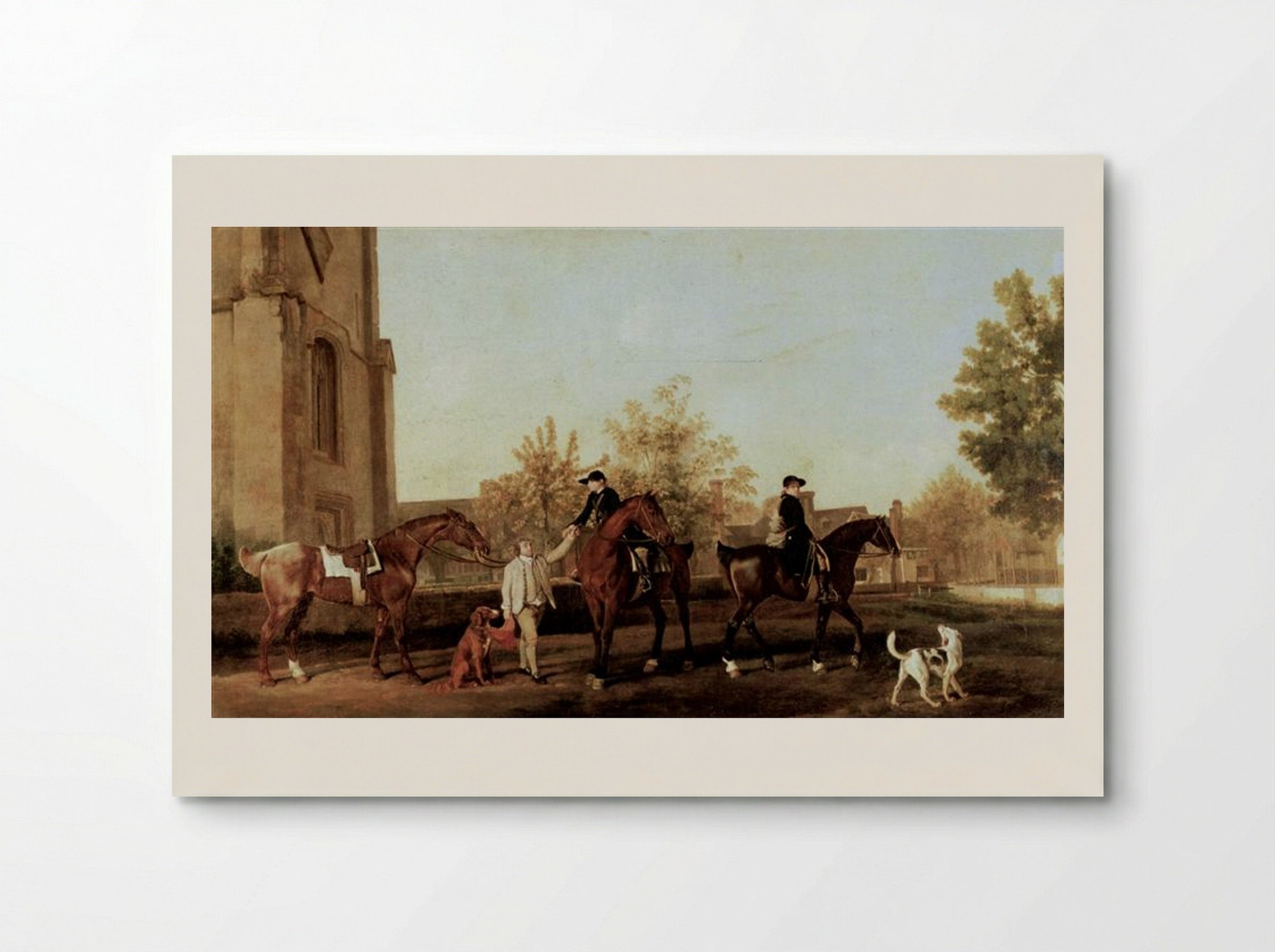 The Hunters leave Southill - George Stubbs - Poster