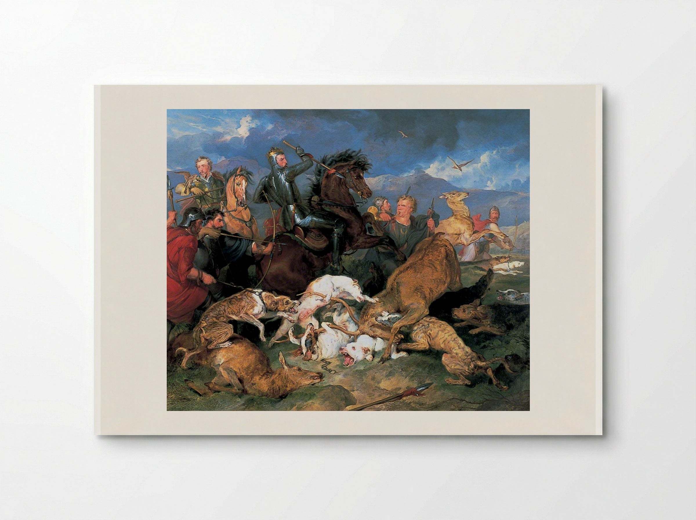 The Hunting of Chevy Chase - Edwin Henry Landseer - Poster