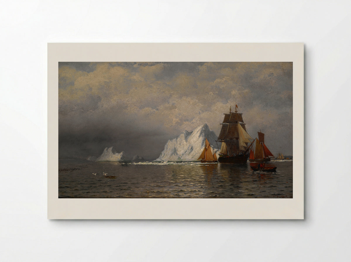 The Ice Blockade on the Labrador Coast - William Bradford - Poster