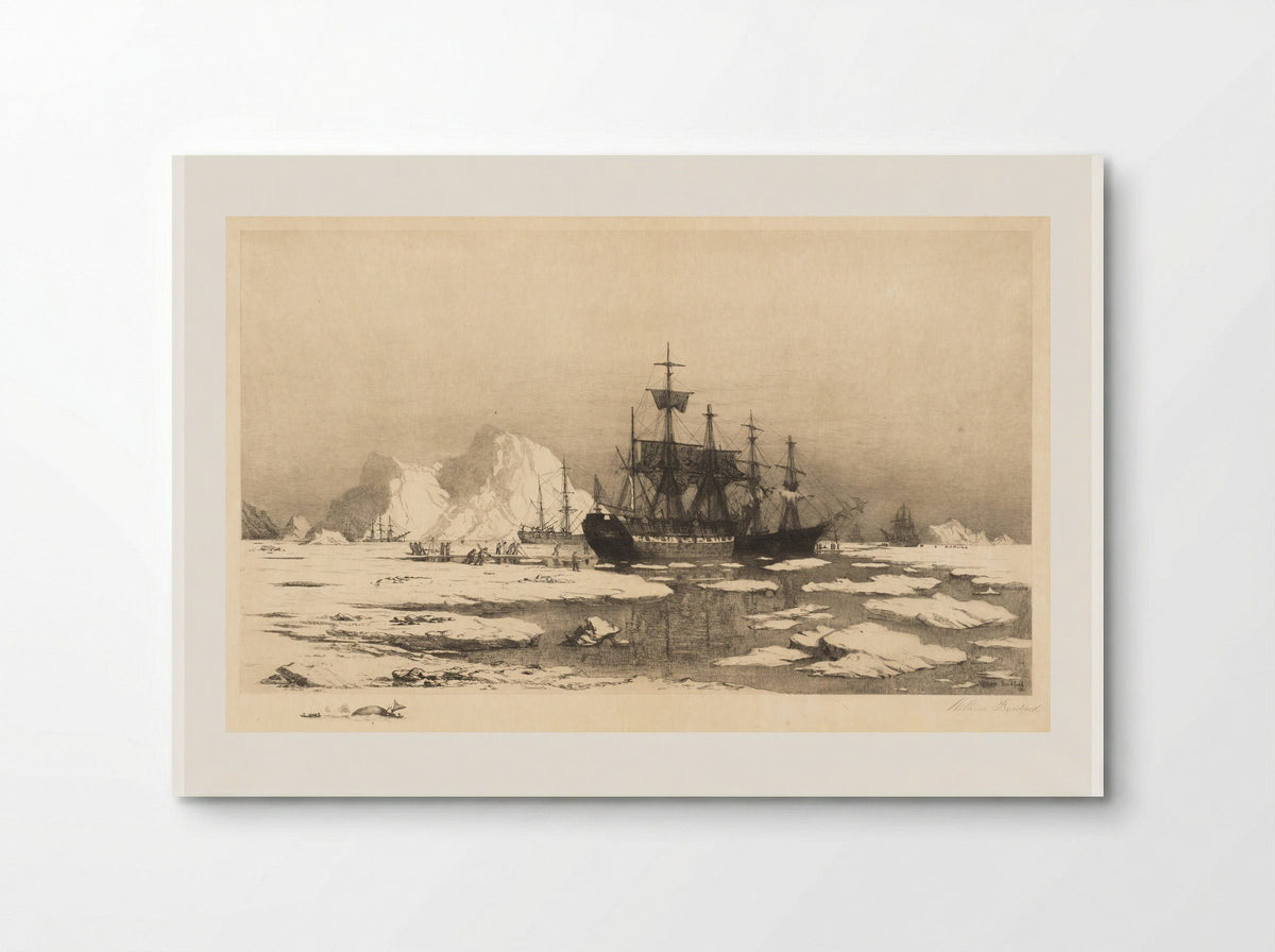 The Ice Floes - William Bradford - Poster